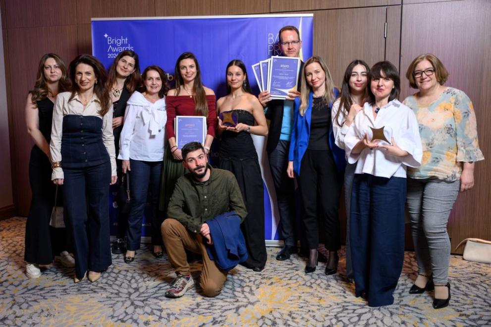 Екип „Корпоративни комуникации“ на Yettel заедно с представители на Broks Vision