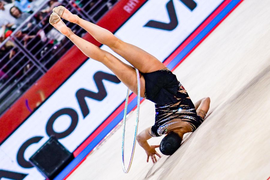 <p>Финалите на отделните уреди на Световната купа по художествена гимнастика.</p>