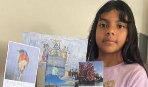 Снимка с неуточнена дата на починалото след удар с метална бутилка за вода в главата момиче Кимбърли Савалета Чукипа