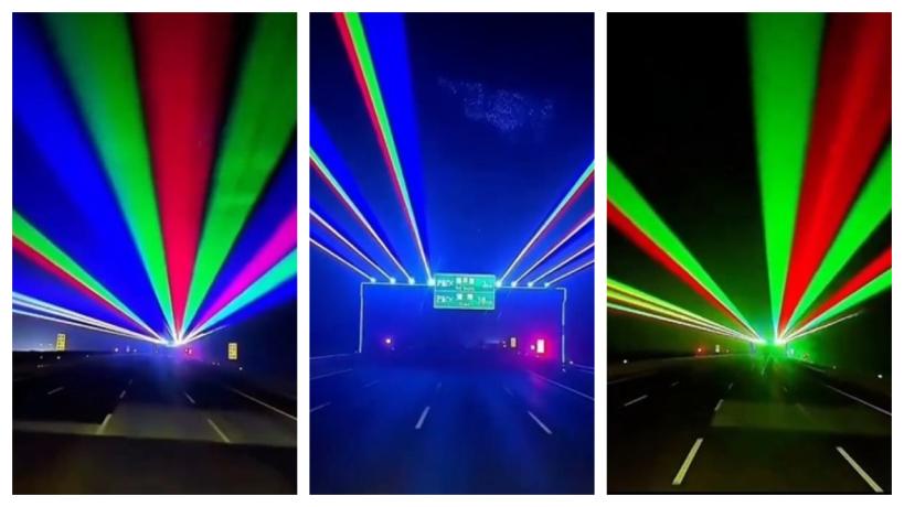 лазери Китай нощно шофиране