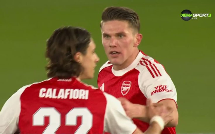 Виктор Гьокереш изравни резултата за Арсенал срещу Саутхемптън (видео)