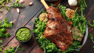 Великден месо трапеза маса