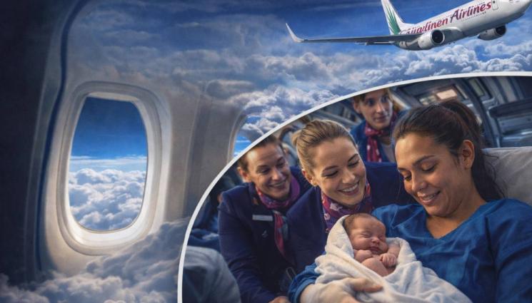 раждане самолет - ЧУДО В НЕБЕТО: Жена роди по време на полет!