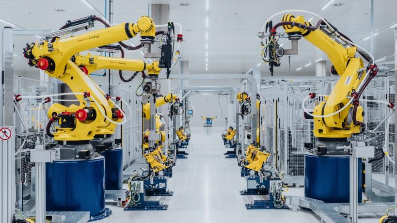 поточна линия роботи завод батерии