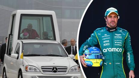 Фернандо Алонсо папамобил