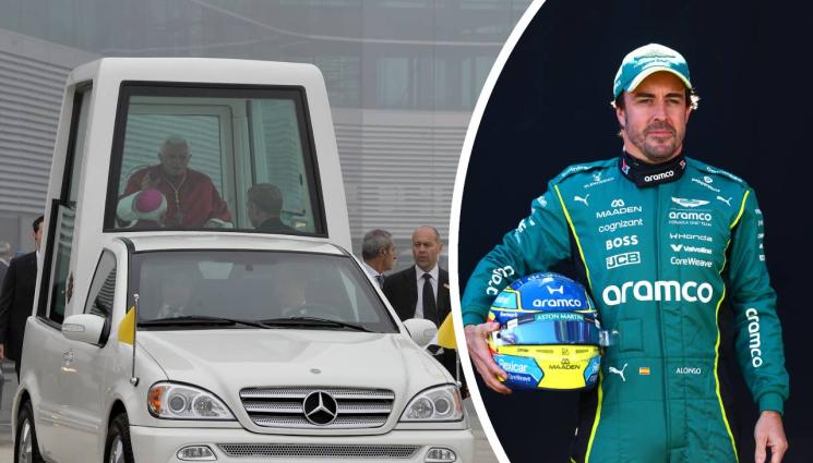 Фернандо Алонсо папамобил - Отказали Алонсо да кара папамобила