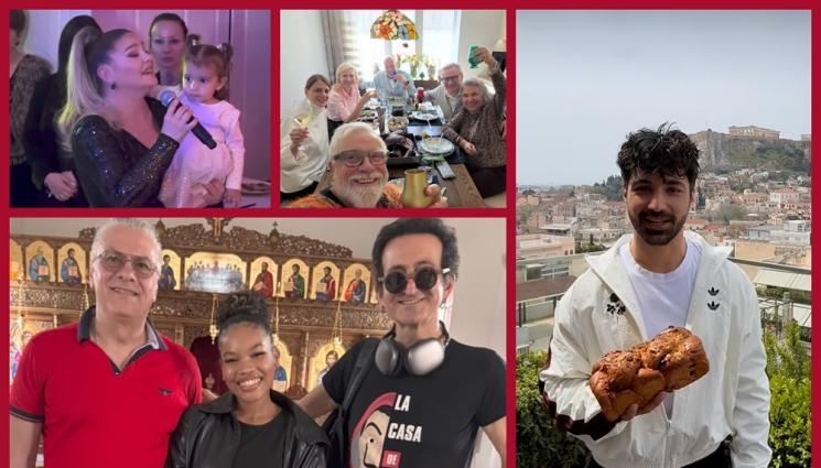 s - ДесиСлава пя с внучката на Великден