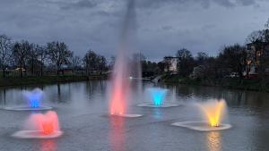 светещи фонтани Ямбол