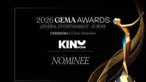 Новата визуална идентичност на KINO NOVA с номинация от престижните GEMA Awards