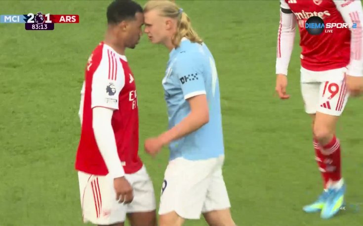 Напрежение между Халанд и Габриел Магаляеш, жълти картони за двамата