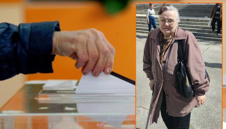 s - Учителката Желязка Василева от кв. „Победа“: На 80 г. съм и не пропускам избори