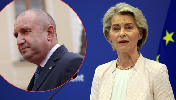 Фон дер Лайен Радев - Фон дер Лайен очаква с нетърпение да работи с Радев