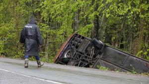 Тежката катастрофа със загинали с автобус край Малко Търново