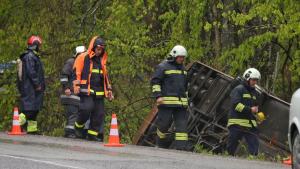 Тежката катастрофа със загинали с автобус край Малко Търново