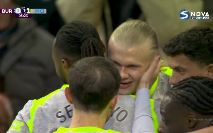 Ерлинг Халанд откри срещу Бърнли (видео)