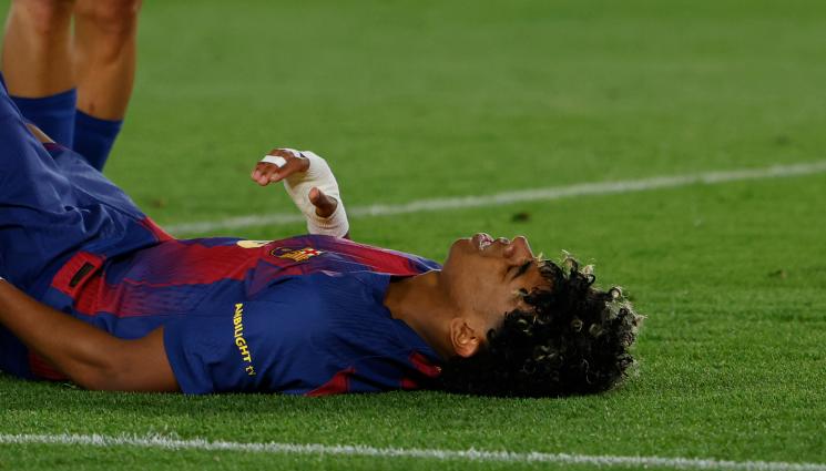Ламин Ямал Барселона - Ламин Ямал вкара и се контузи при победа на Барселона