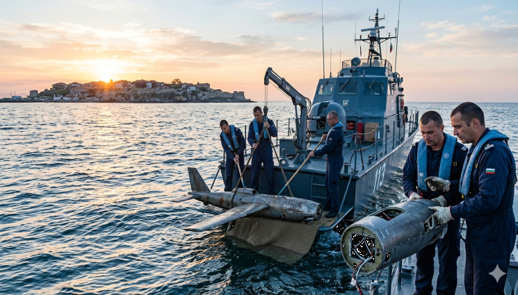 в - КАКВО СЕ СЛУЧВА?! Част от ПВО ракета изплува край „Слънчев бряг“! (СНИМКА)