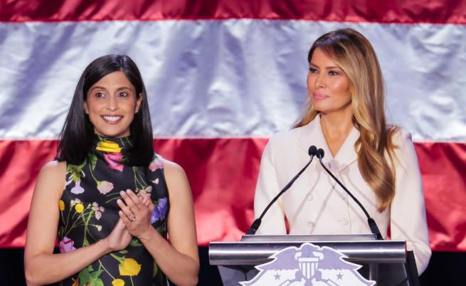 Мелания Тръмп и Уша Ванс очароваха на традиционния обяд на Първата дама