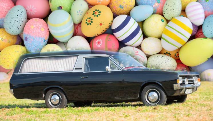 великденска катафалка - Прибраха великденска украса с катафалка