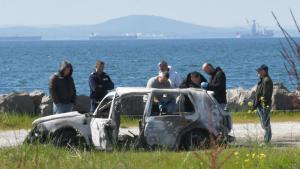 Жена изгоря в колата си до Поморие