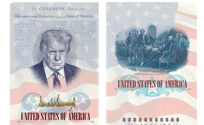 Какво знаем за паспорта с лика на Тръмп