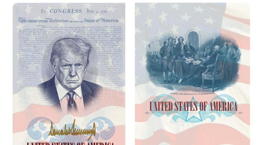 Какво знаем за паспорта с лика на Тръмп