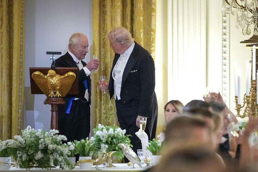 Крал Чарлз III и Тръмп