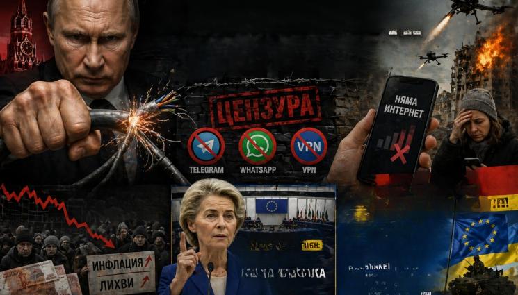 путин русия - ПУТИН НИ ВРЪЩА В КАМЕННАТА ЕРА! Русия потъва в мрак зад „Дигитална желязна завеса”