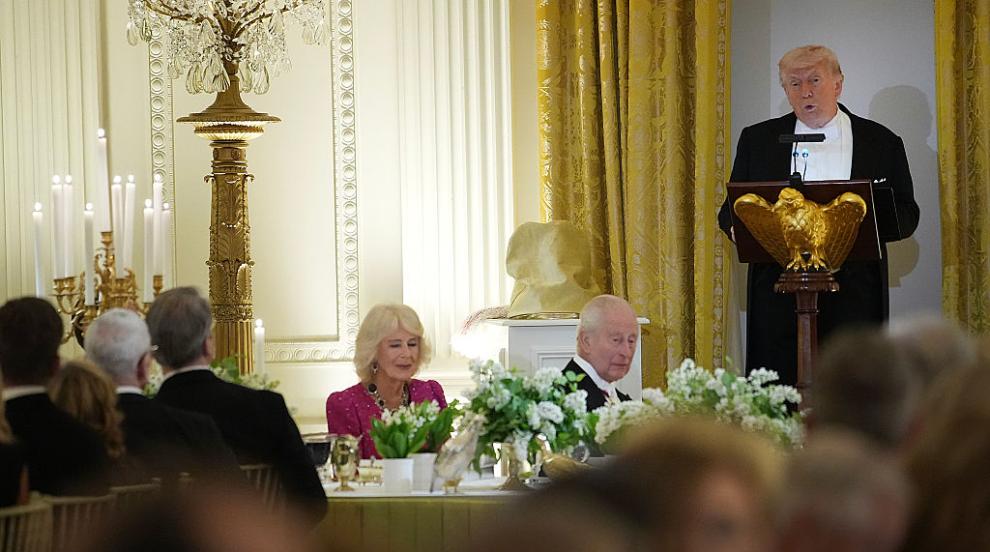 Кралско меню в Белия дом: Морски език, равиоли и десерт с мед за Чарлз и Камила