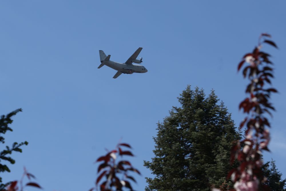 над площад „Александър Невски“ прелетяха самолети C-27J „Spartan“, Су-25, F-16 Block 70 и МиГ-29