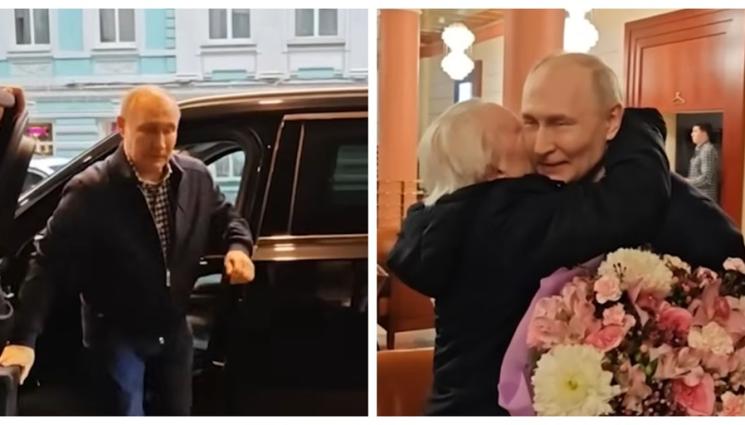 s - ЗАД ВОЛАНА: Путин подкара джипката си, за да се срещне с любимата си учителка (ВИДЕО)
