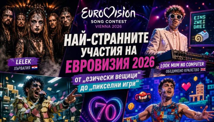 евровизия - ЕВРОВИЗИЯ ЗАПОЧВА: Магия, хаос и синтезатори - кои са най-странните участници! (ВИДЕО)