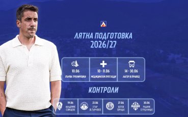 Ясен е графикът на Левски за старта на лятната подготовка