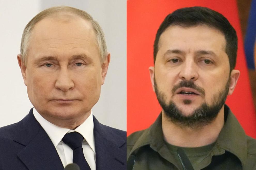 Путин и Володимир Зеленски