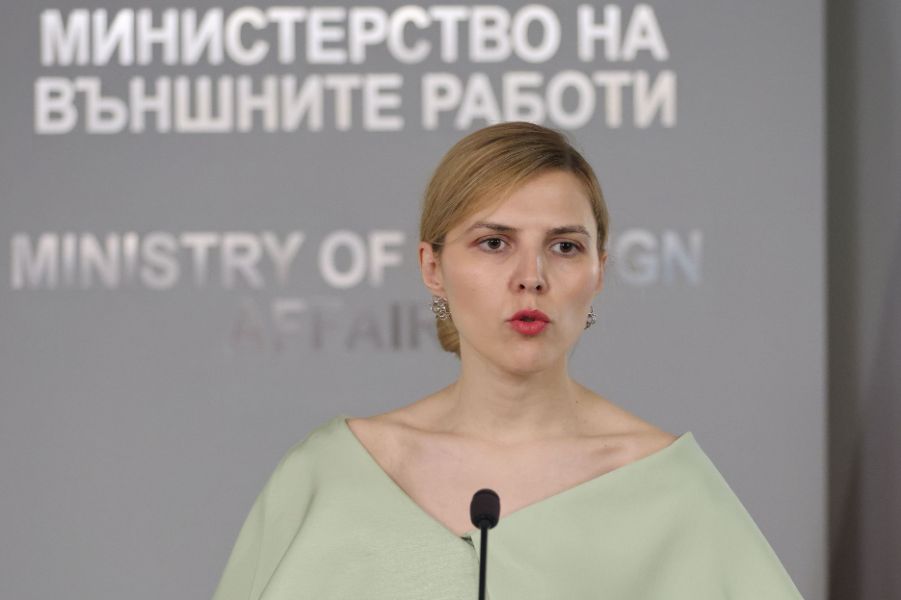 <p>Визията на Велислава Петрова на срещата с Хакан Фидан.</p>