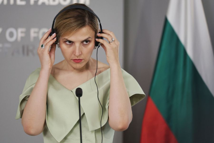<p>Визията на Велислава Петрова на срещата с Хакан Фидан.</p>