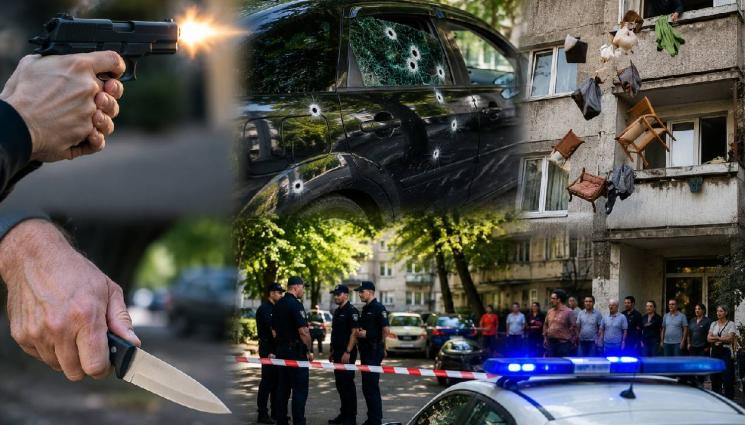 стрелба нож полиция - ТЕРОР: Психично болен стреля и хвърля ножове във Варна!