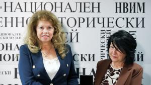 Президентът на Република България Илияна Йотова и директорът на Националния