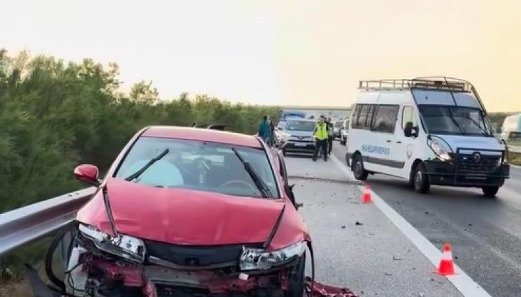 в - 100 км магистрали в плачевно състояние