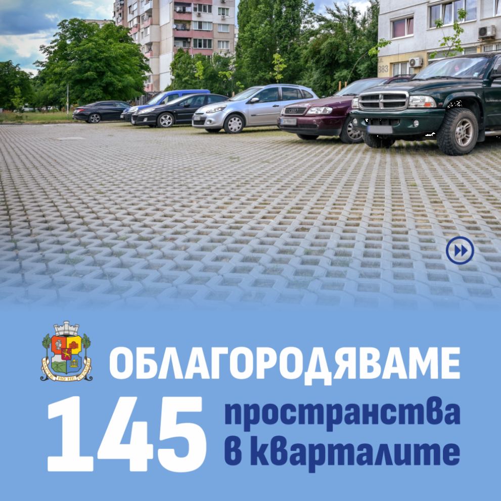 Продължава облагородяването на междублокови пространства в София 4 991 ratio parking oblagorodiavane