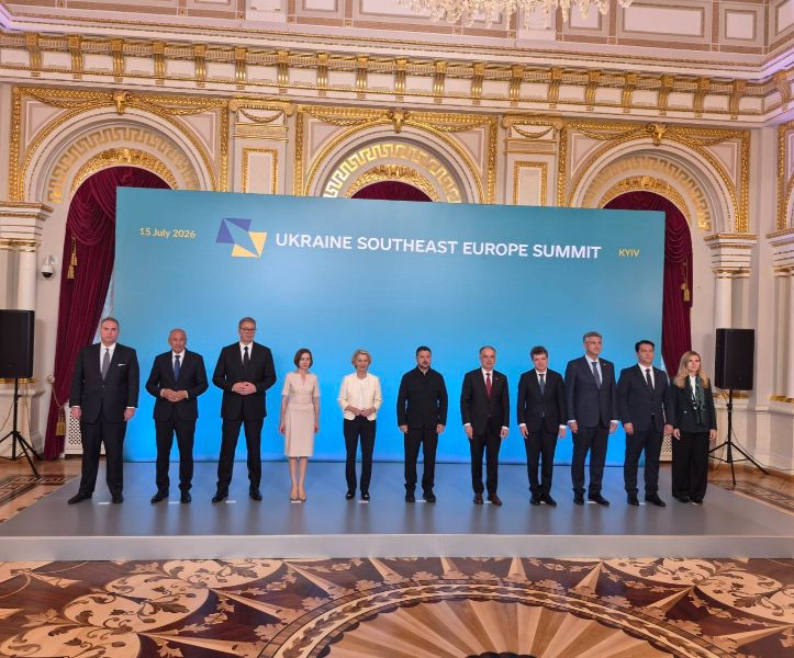 Министърът на външните работи Велислава Петрова по време на посещението си в Киев, където участва в Срещата на върха Украйна - Югоизточна Европа.