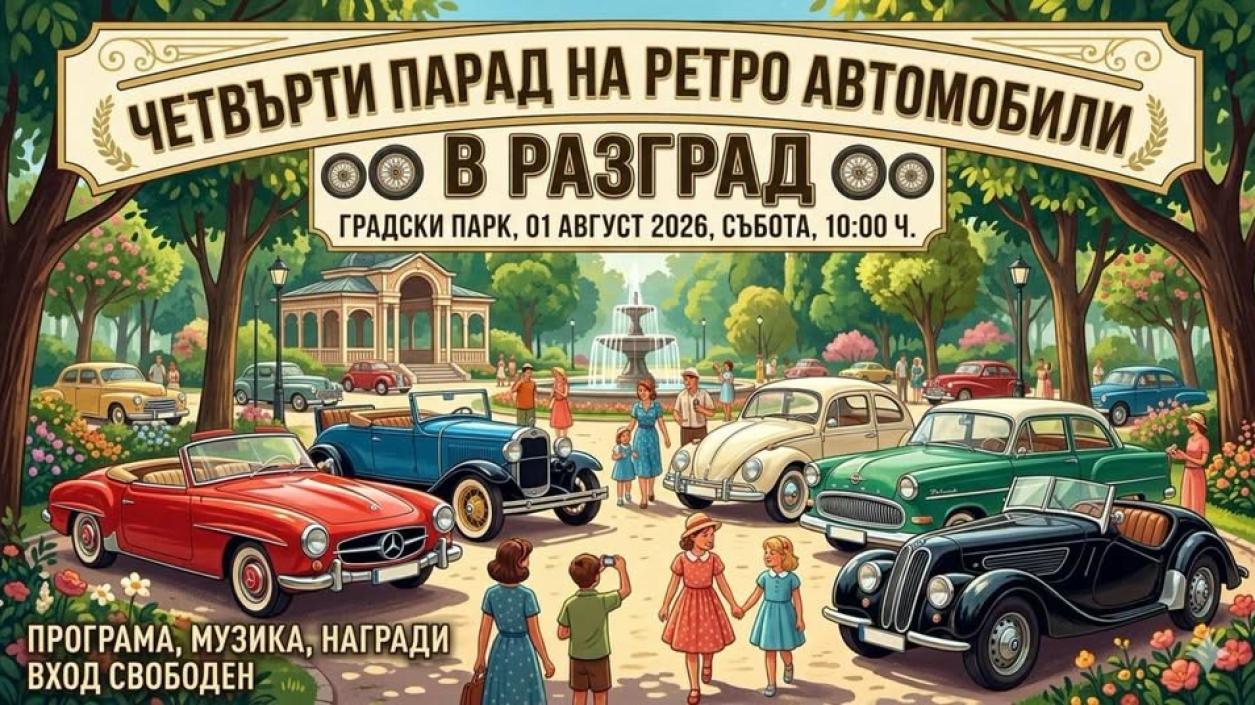 Фотоизложба показва автомобилите на стария Разград