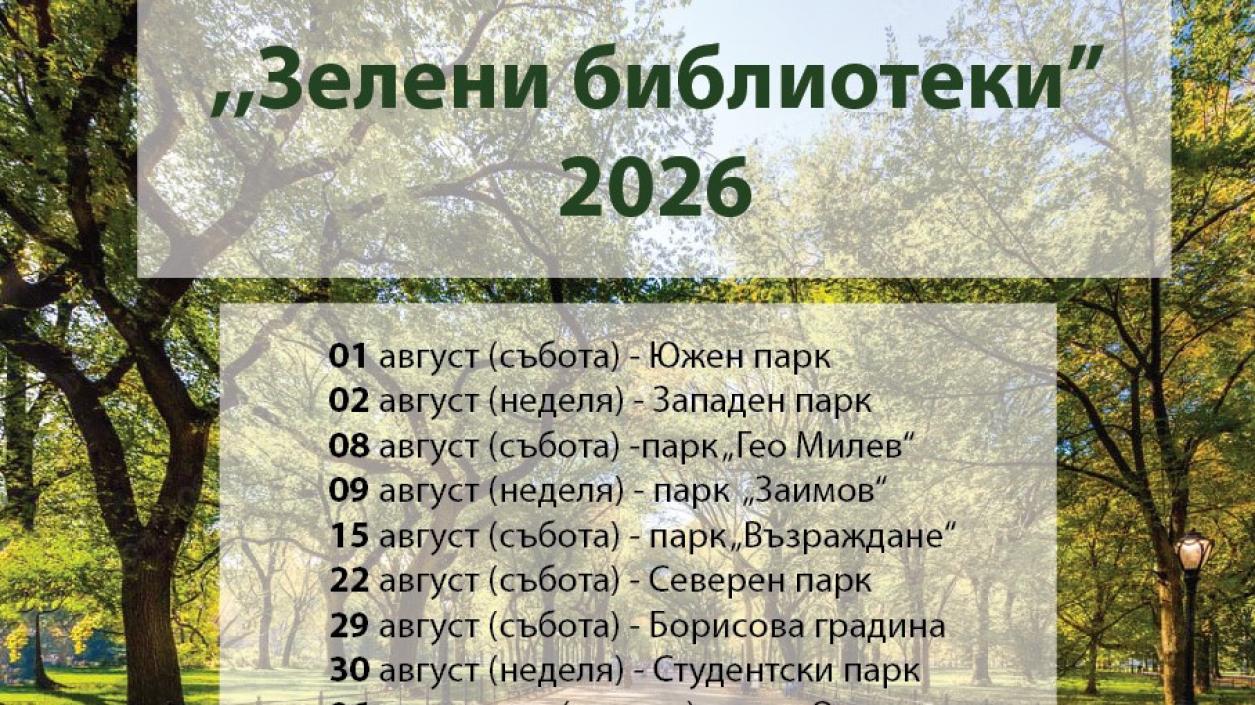 Парковете в София отново стават читални на открито
