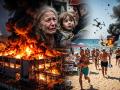 дрон русия украйна война плаж море