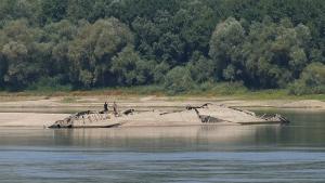 По течението на застрашително пресъхващия Дунав