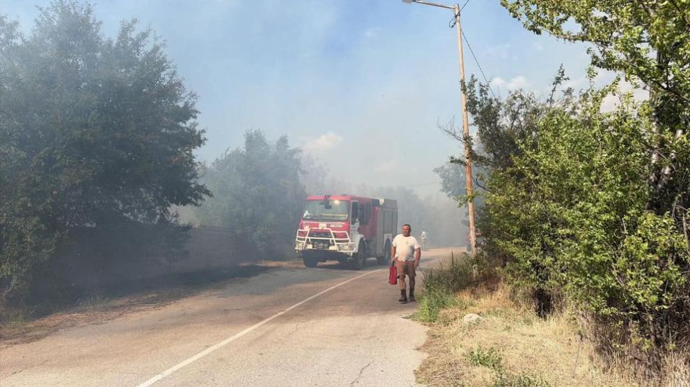 Пожар в района на благоевградското село Дъбрава