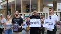 Протестиращи пред Съдебната палата в Пловдив настояха за справедлив процес за убийството на Георги Кузев и промяна в Наказателния кодекс