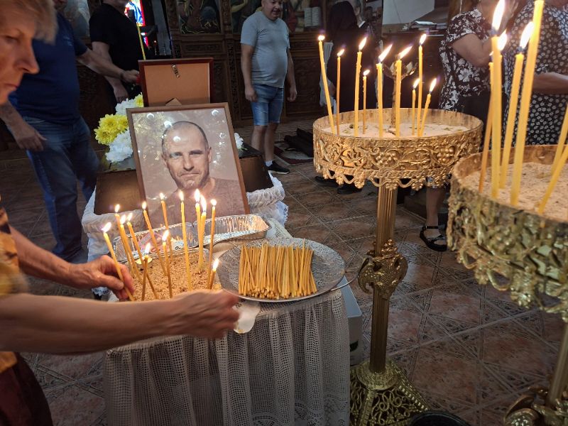 <p>Последно сбогом с Георги Кузев след побоя на Младежкия хълм.</p>