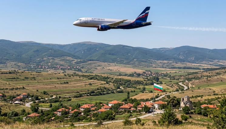 самолет - Руски самолет премина през България!