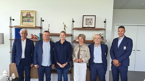 Весела Лечева на посешение в МОК